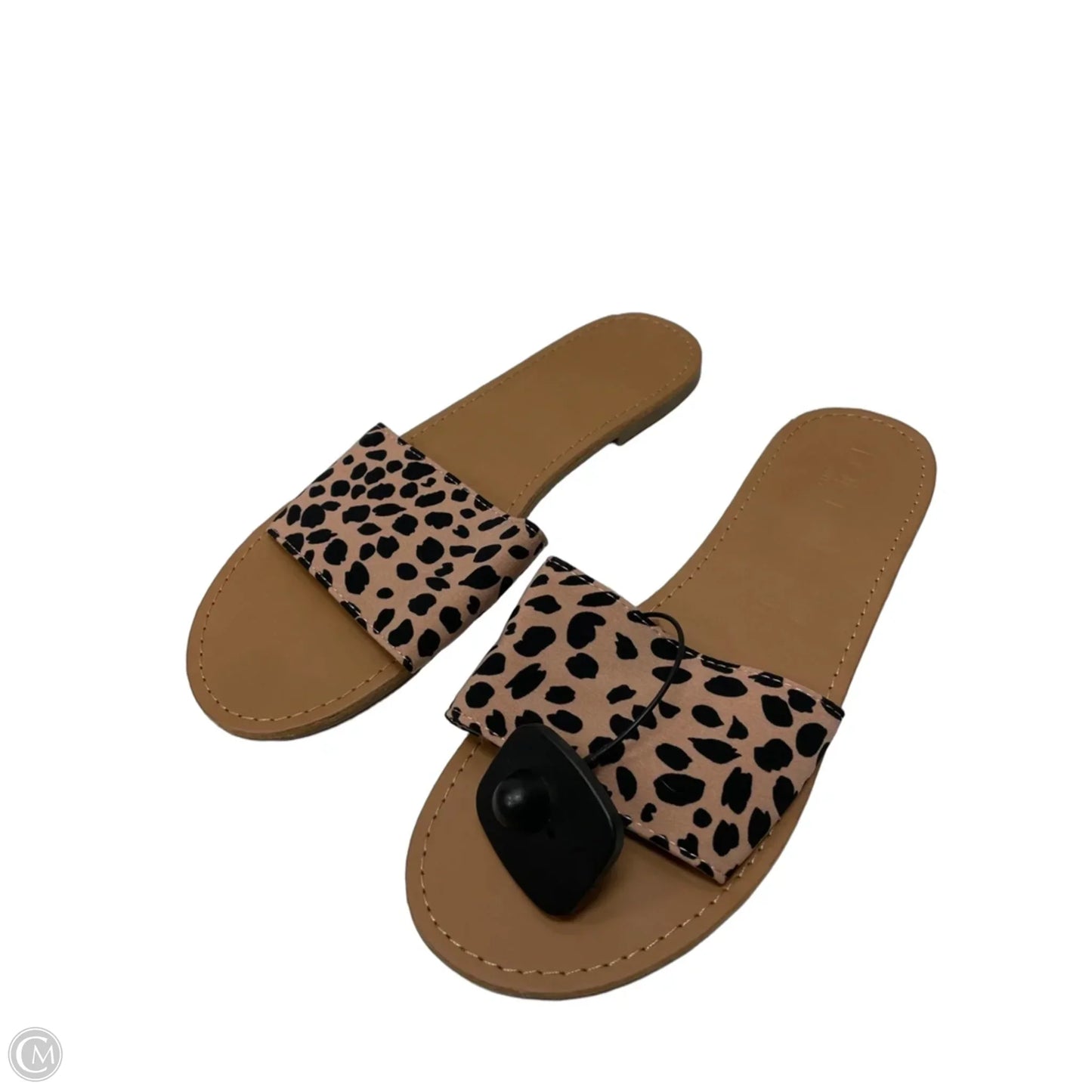 Sandals Flats By Loft In Animal Print, Size: 10