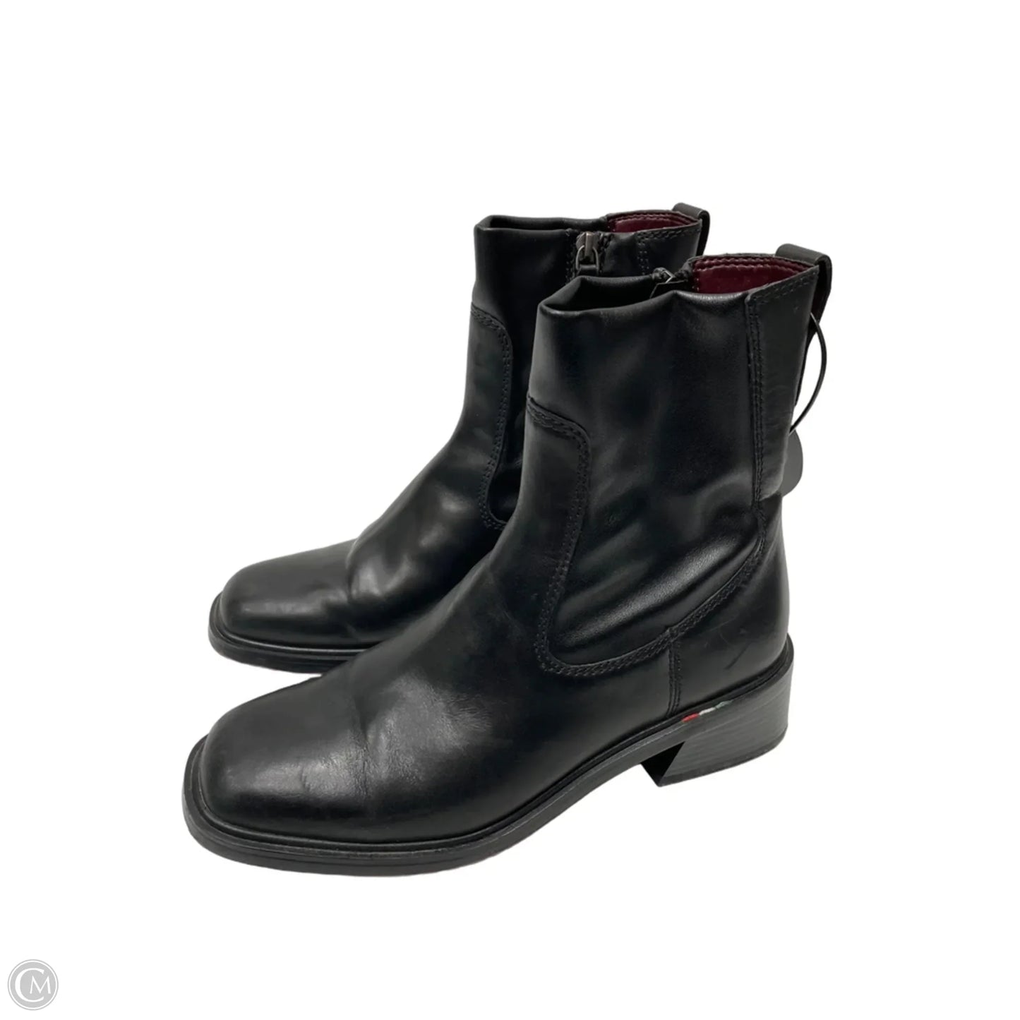 Boots Ankle Heels By Franco Sarto In Black, Size: 9