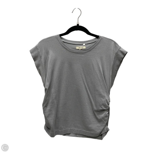 Top Short Sleeve By Madewell In Grey, Size: M