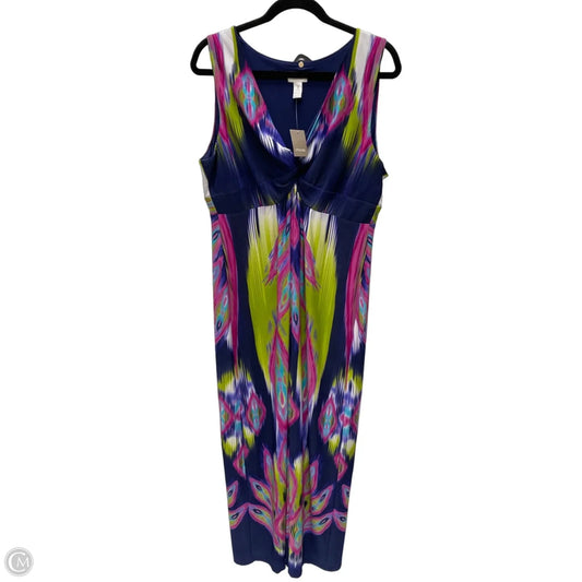 Dress Casual Maxi By Chicos In Multi-colored, Size: L