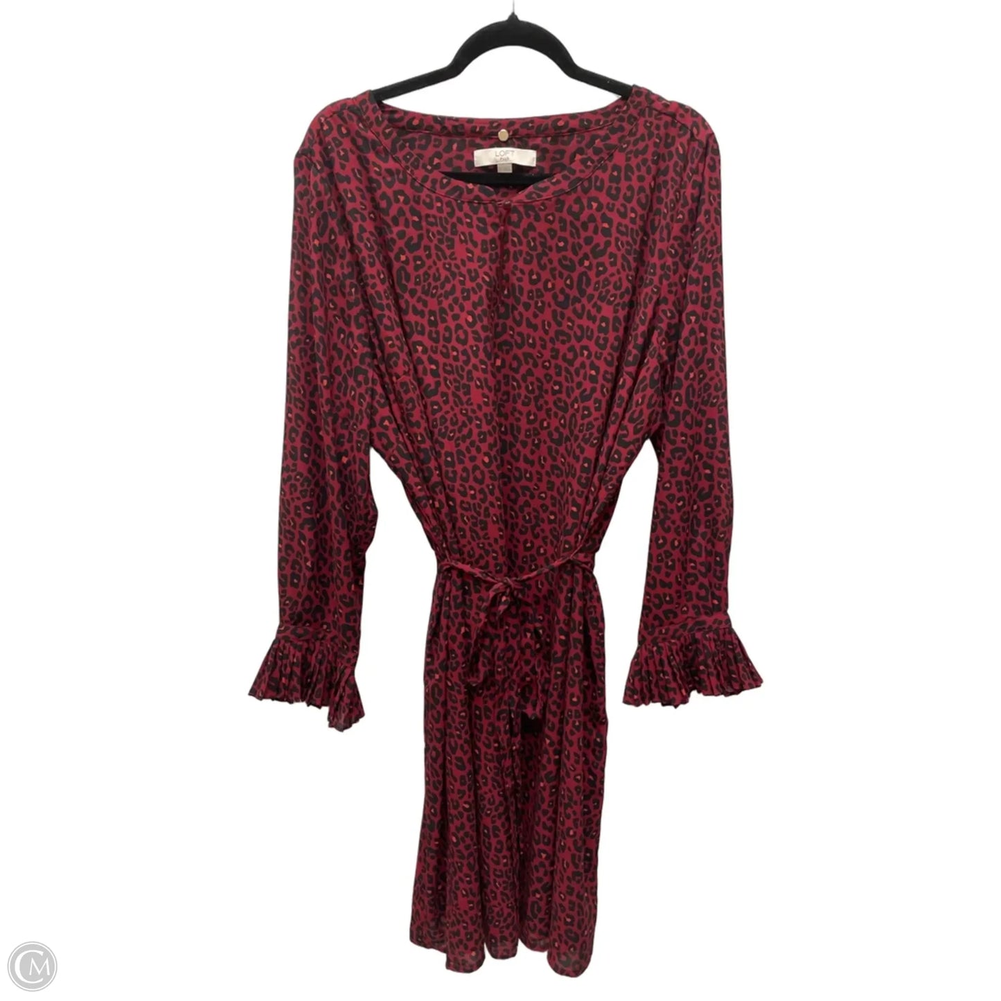 Dress Casual Midi By Loft In Animal Print, Size: 3x