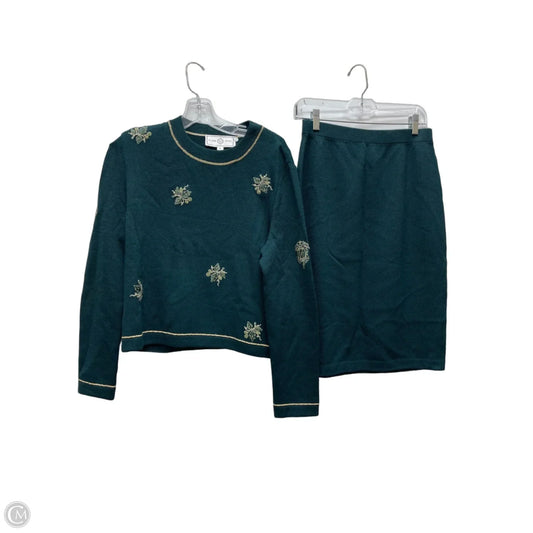 Skirt Luxury Designer By St John Collection In Green, Size: 8