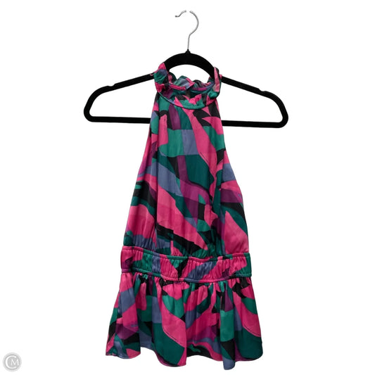 Blouse Sleeveless By Nine West Apparel In Multi-colored, Size: Xs