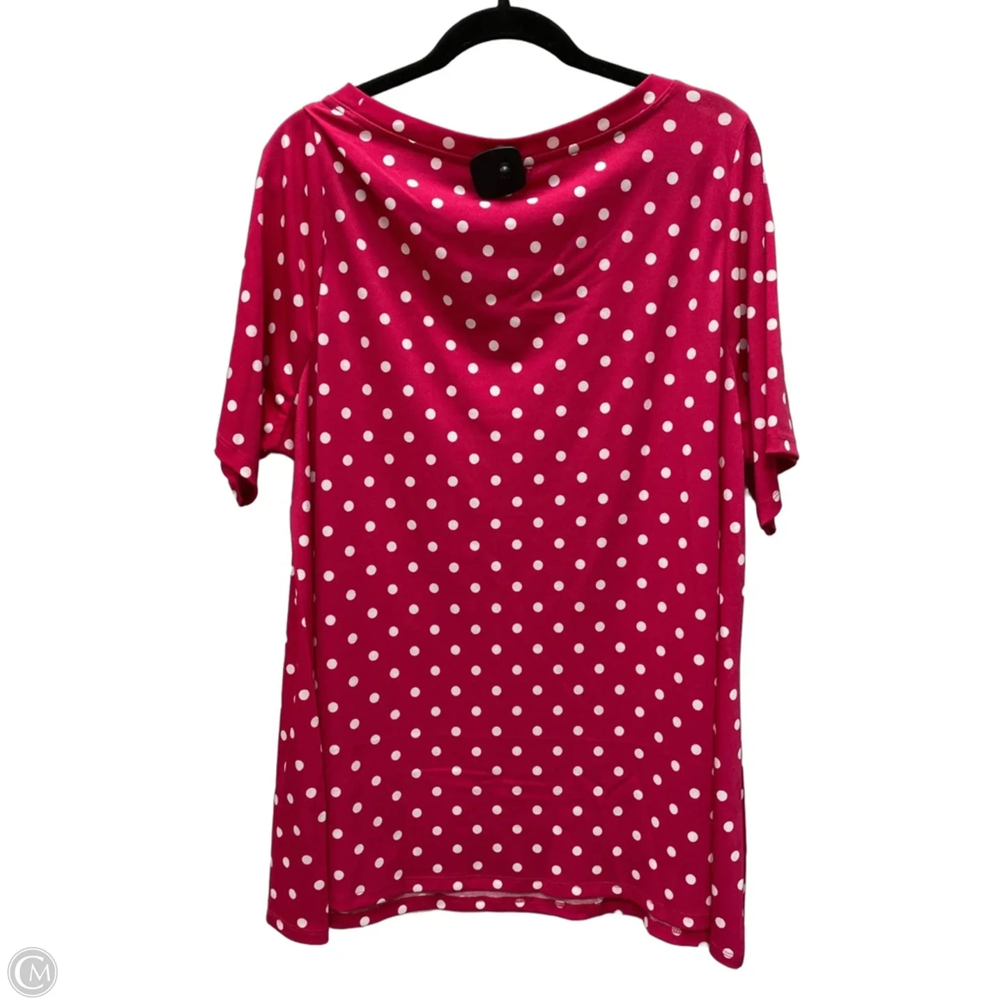 Blouse Short Sleeve By Lane Bryant In Polkadot Pattern, Size: 2x