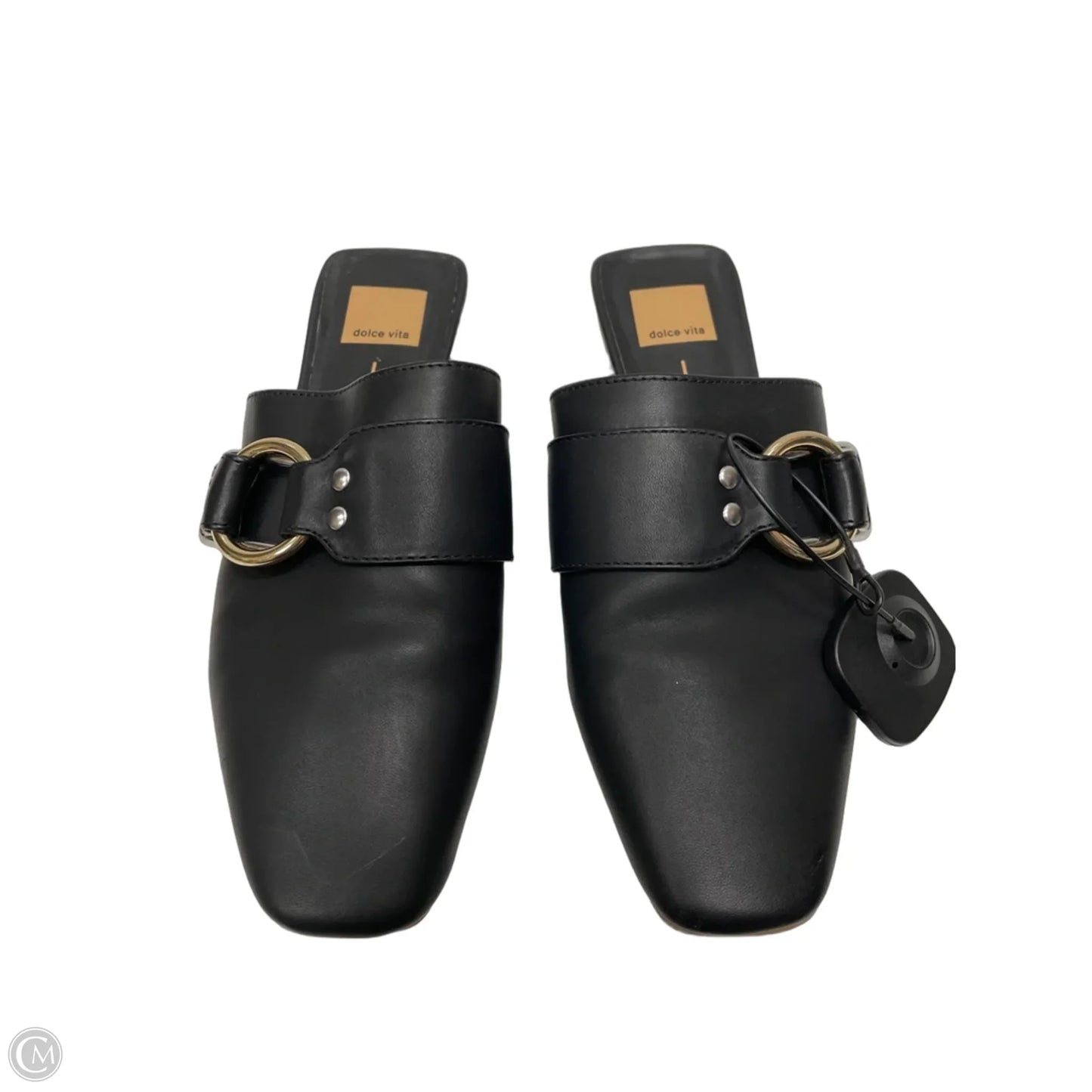 Shoes Flats By Dolce Vita In Black & Gold, Size: 7.5