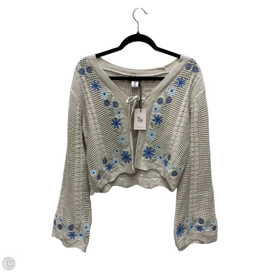 Sweater Cardigan By Sincerely Jules In Tan, Size: M