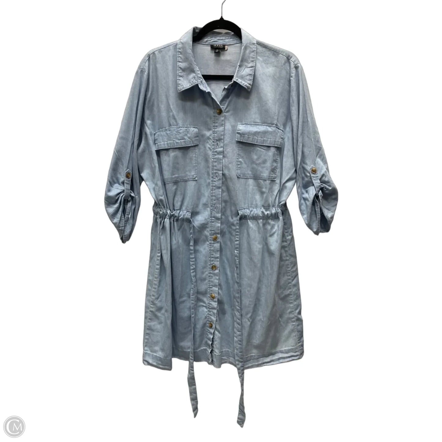Dress Casual Short By Ana In Blue Denim, Size: Xl
