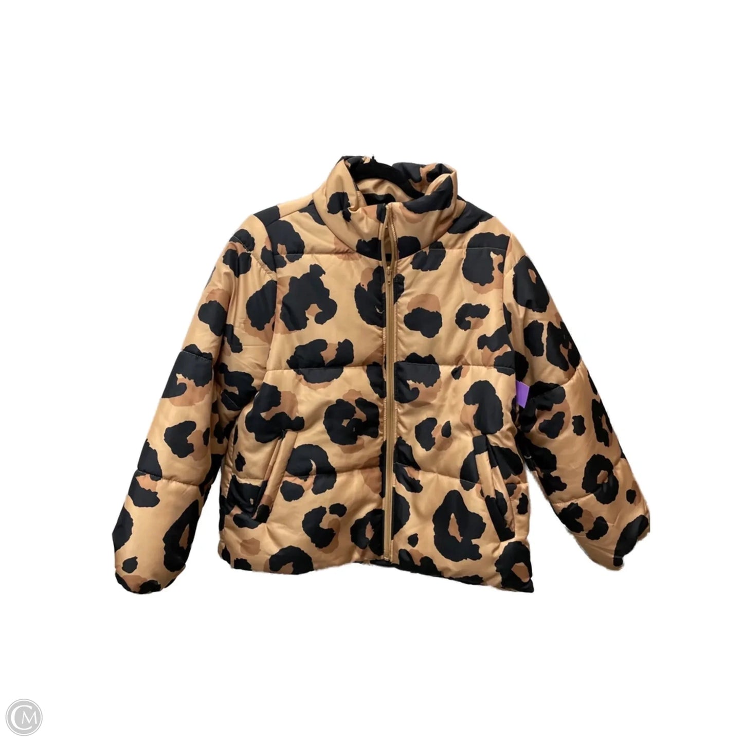 Coat Puffer & Quilted By Mudpie In Animal Print, Size: S