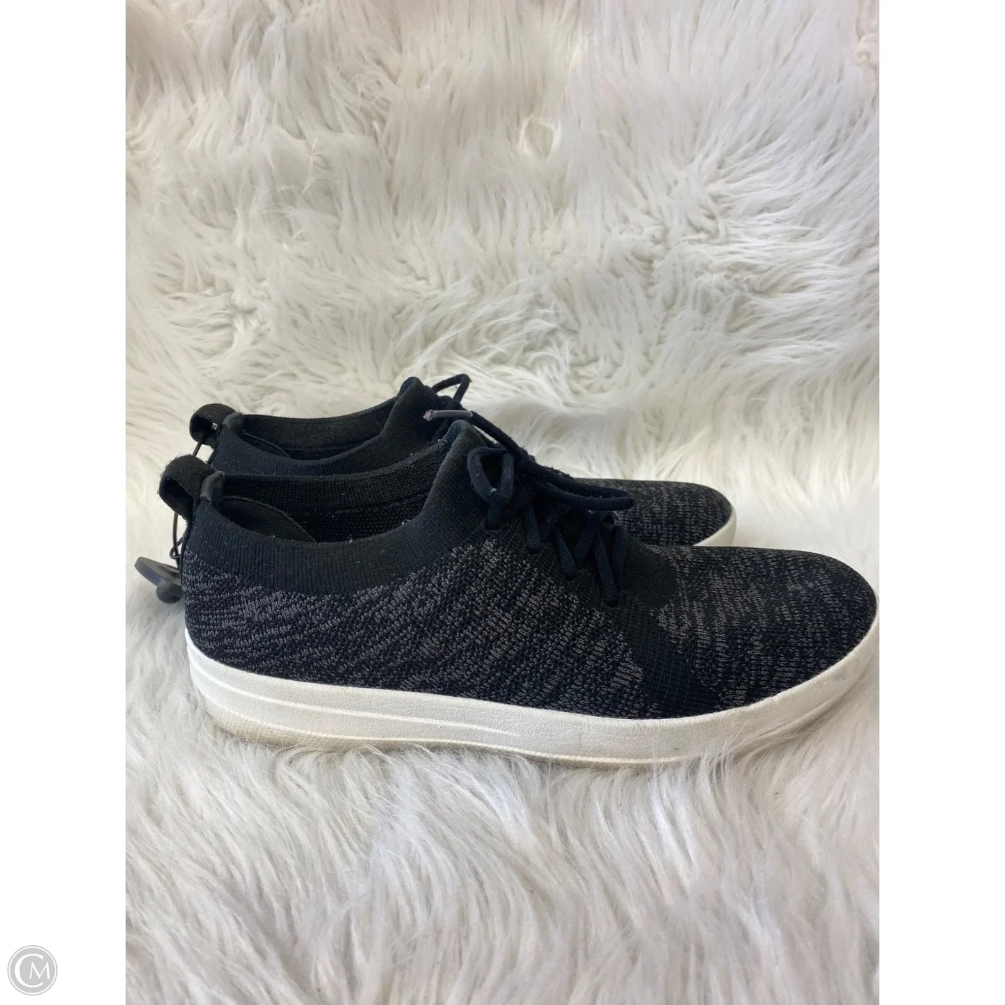 Shoes Sneakers By Fitflop In Black & Grey, Size: 8.5