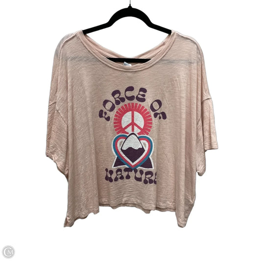 Top Short Sleeve By Old Navy In Pink, Size: 2x