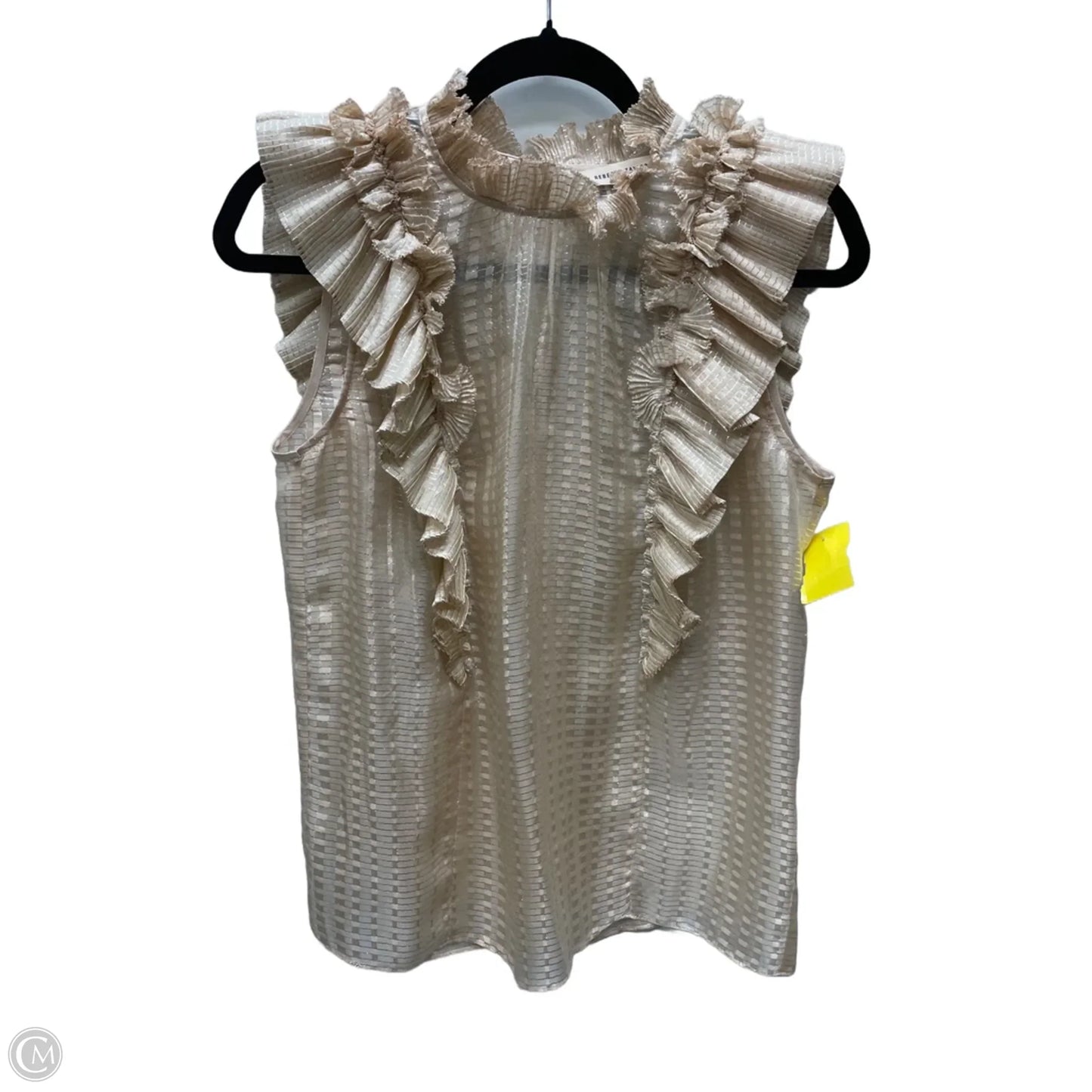 Top Sleeveless By Rebecca Taylor In Rose Gold, Size: S