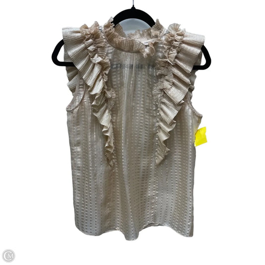 Top Sleeveless By Rebecca Taylor In Rose Gold, Size: S