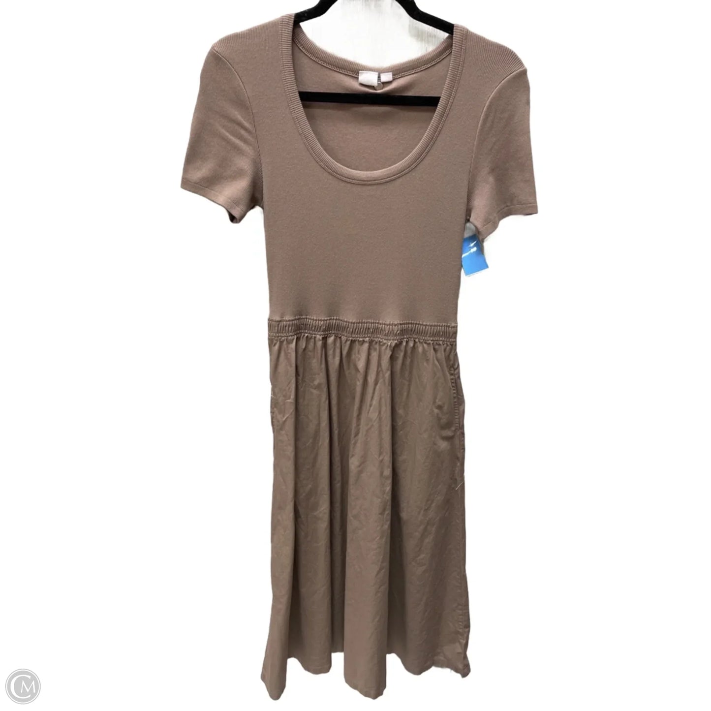 Dress Casual Midi By Gap In Taupe, Size: S