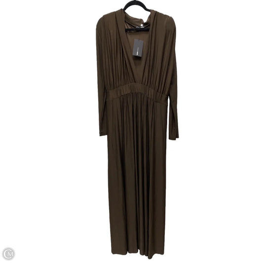 Dress Party Long By Fashion Nova In Brown, Size: 3x