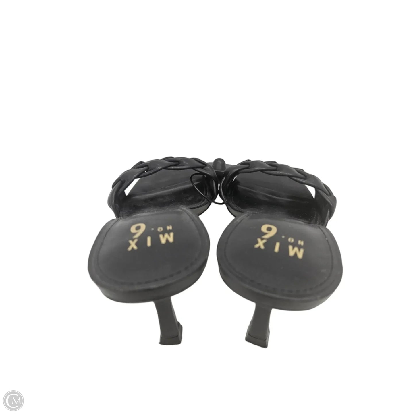 Sandals Heels Kitten By Mix No 6 In Black, Size: 9