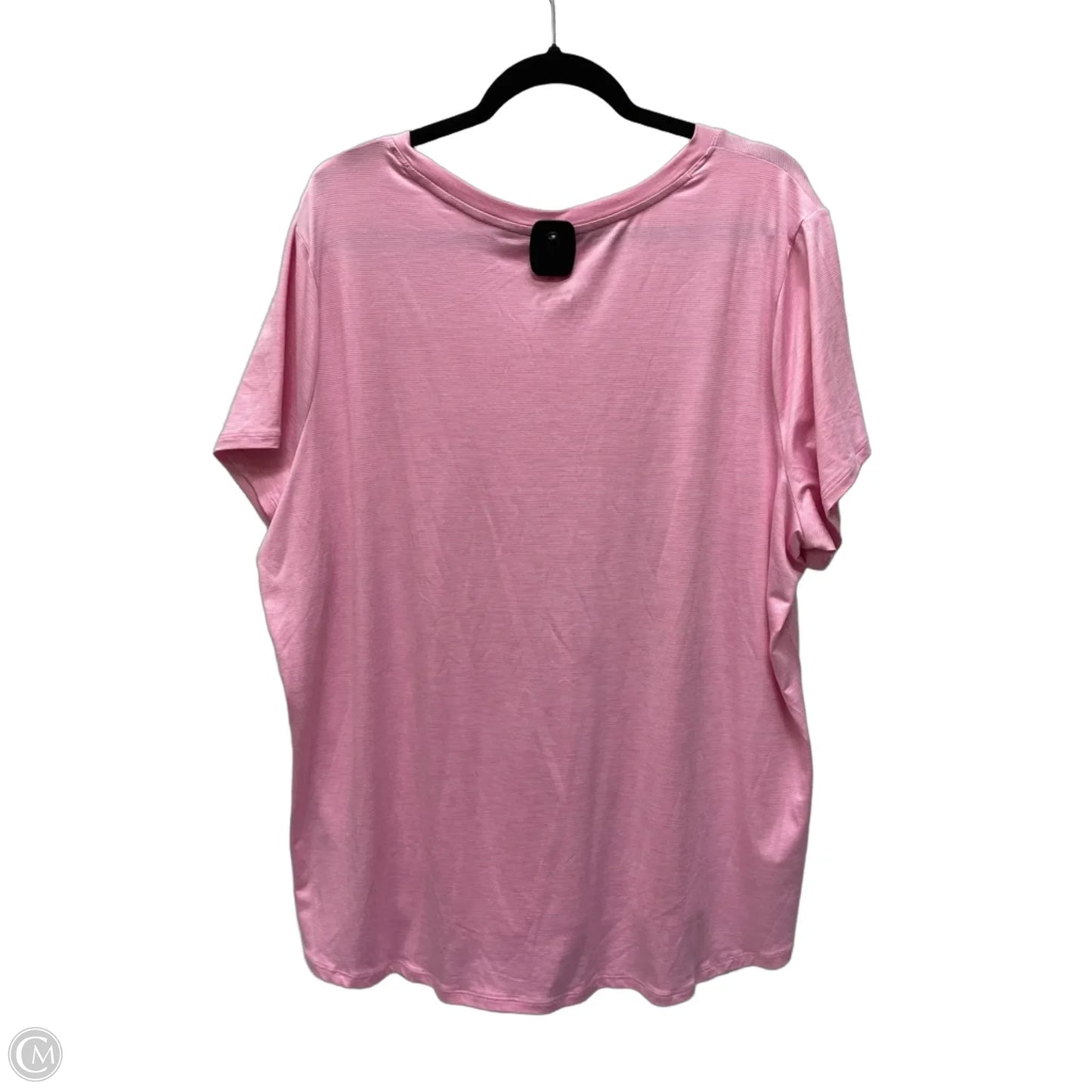 Athletic Top Short Sleeve By Rbx In Striped Pattern, Size: 3x