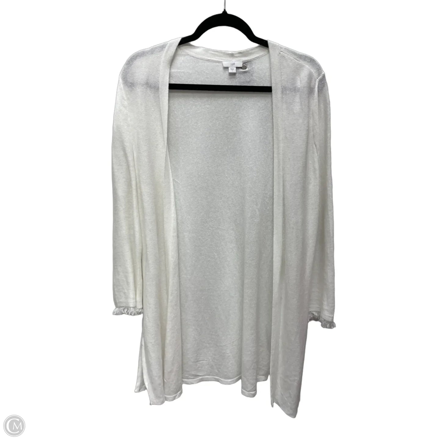 Sweater Cardigan By J. Jill In Cream, Size: S