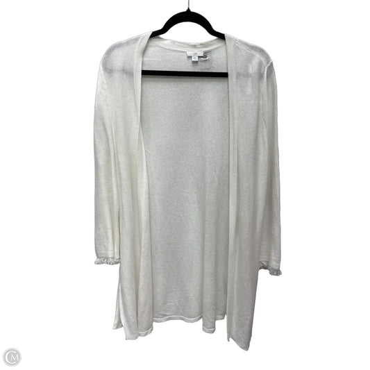 Sweater Cardigan By J. Jill In Cream, Size: S