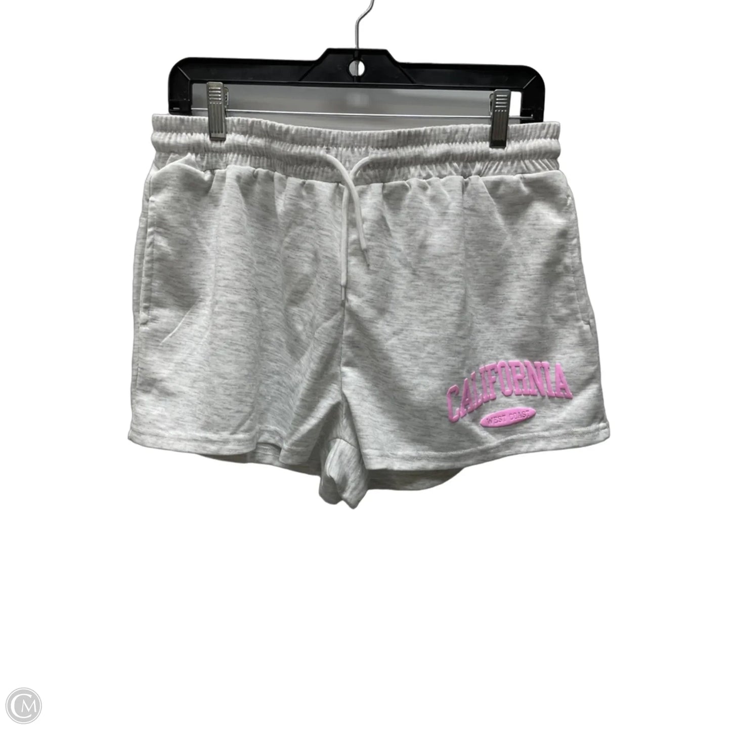 Athletic Shorts By Clothes Mentor In Grey & White, Size: 16