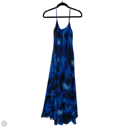 Dress Designer By Halston In Black & Blue, Size: S