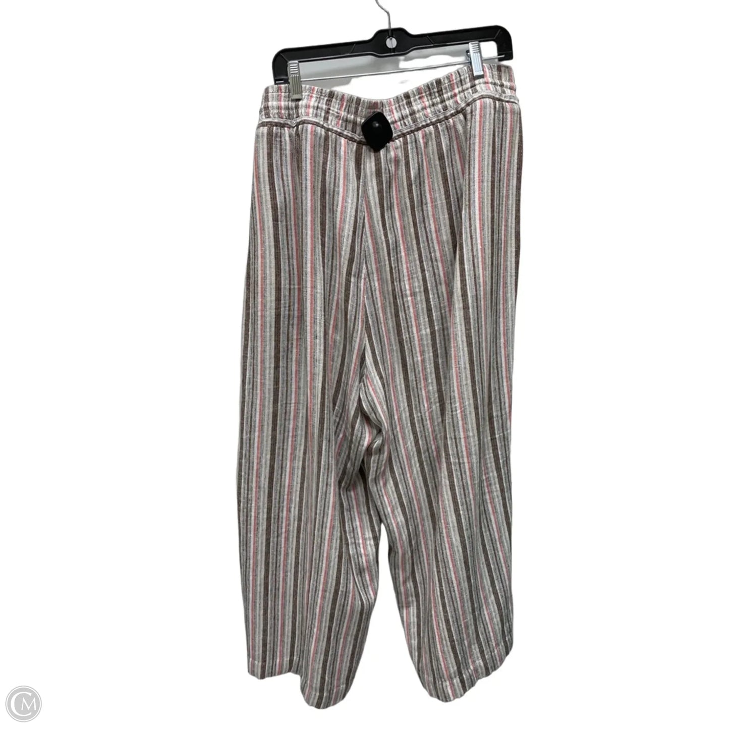 Pants Linen By Time And Tru In Striped Pattern, Size: 20