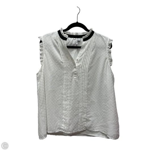 Top Sleeveless By Elle In Polkadot Pattern, Size: L