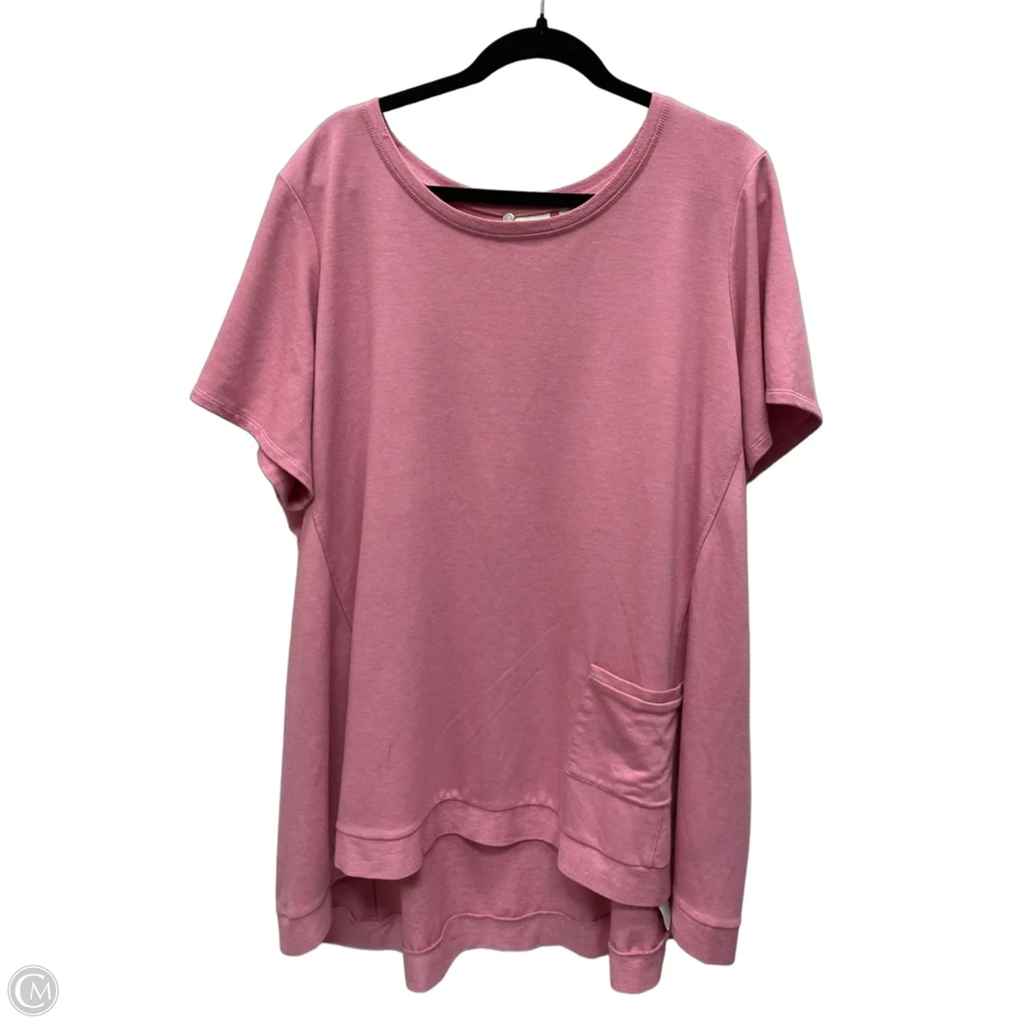Top Short Sleeve By Clothes Mentor In Pink, Size: 3x