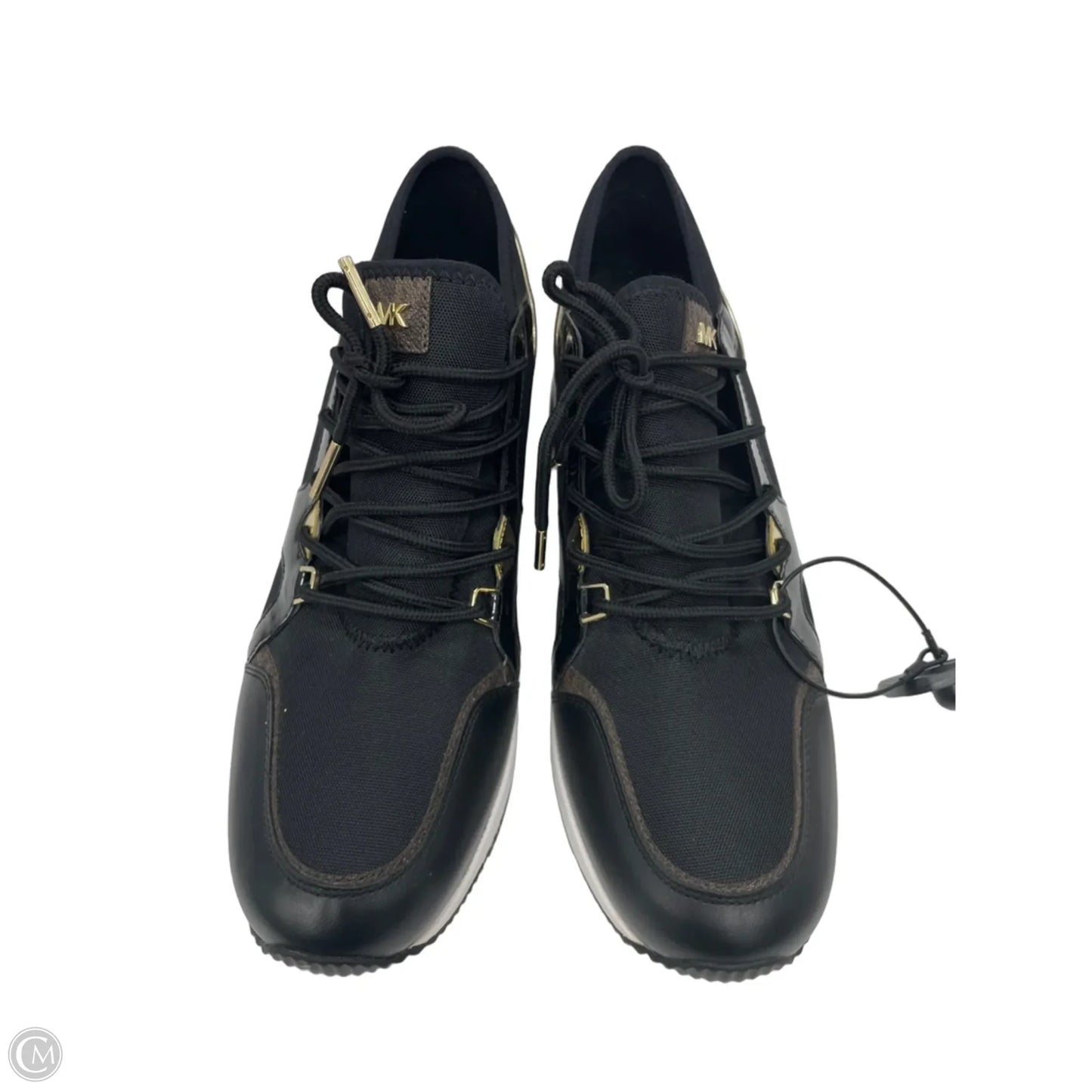 Shoes Sneakers Platform By Michael By Michael Kors In Black & Gold, Size: 11