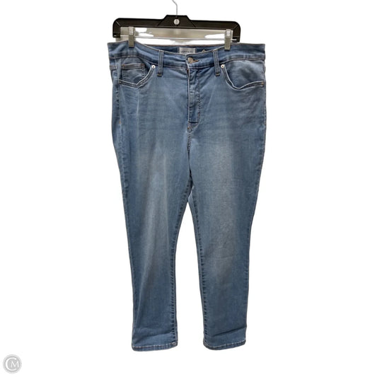 Jeans Skinny By Crown And Ivy In Blue Denim, Size: 14