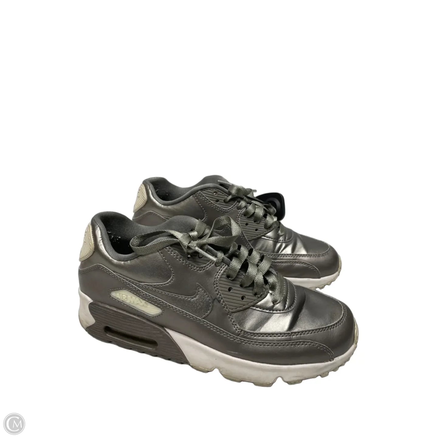 Shoes Sneakers By Nike In Silver, Size: 8.5
