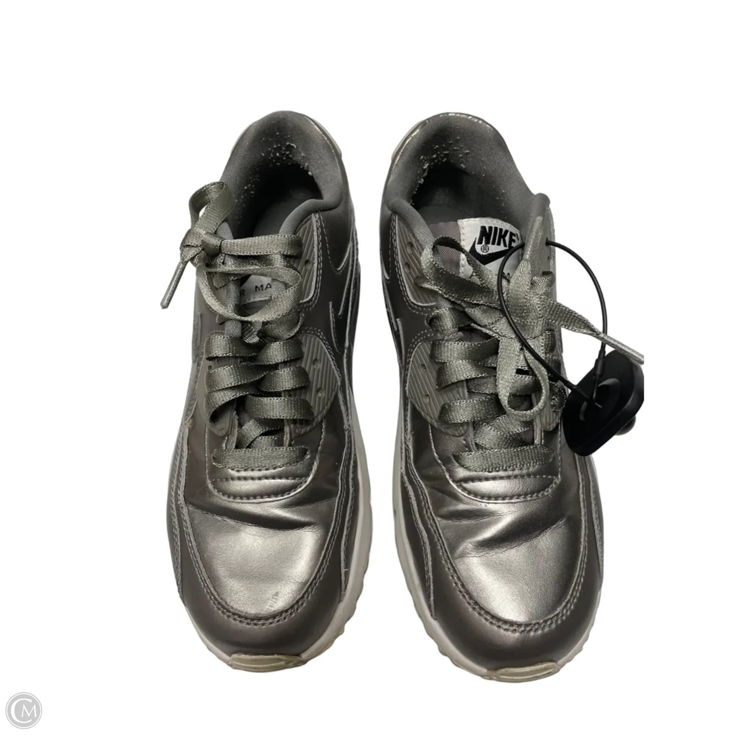 Shoes Sneakers By Nike In Silver, Size: 8.5
