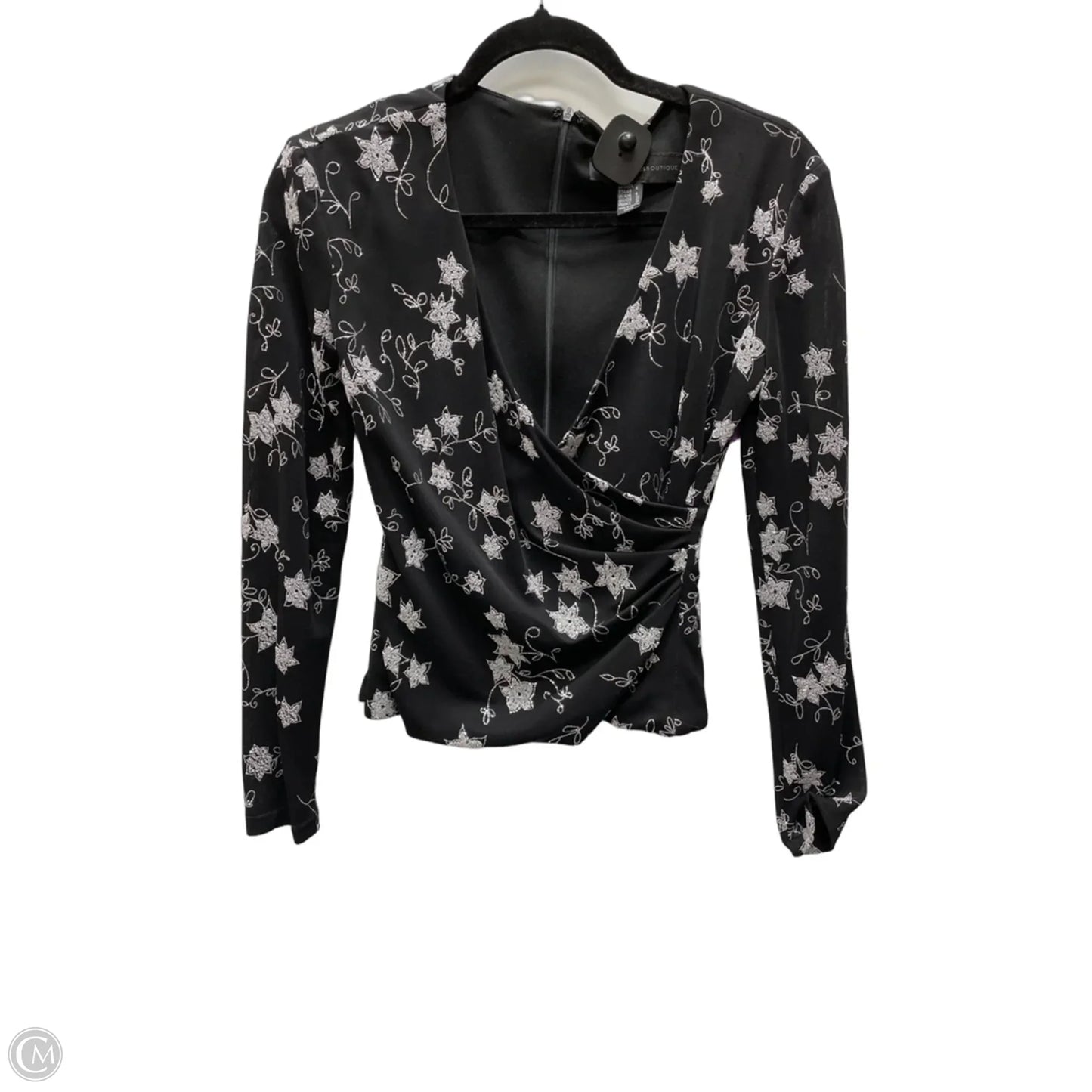 Blouse Long Sleeve By Js Collections In Floral Print, Size: S