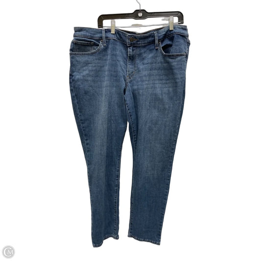 Jeans Straight By Levis In Blue Denim, Size: 22