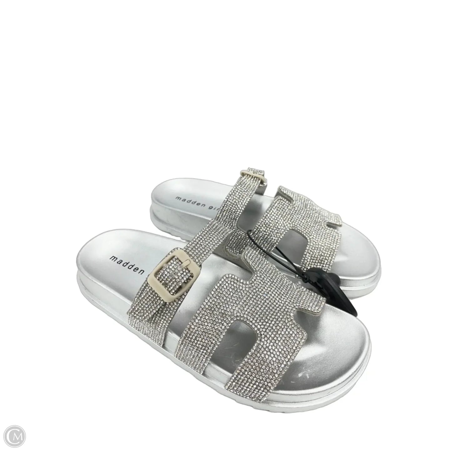 Sandals Flats By Madden Girl In Silver, Size: 7