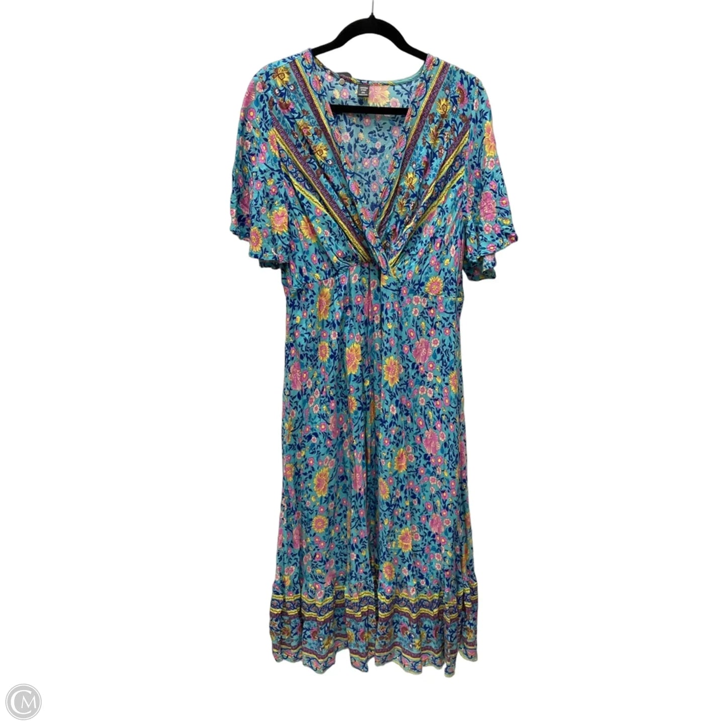 Dress Casual Maxi By Clothes Mentor In Floral Print, Size: 2x