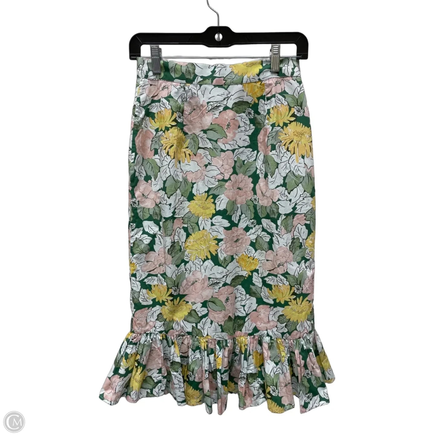 Skirt Midi By Clothes Mentor In Floral Print, Size: 2