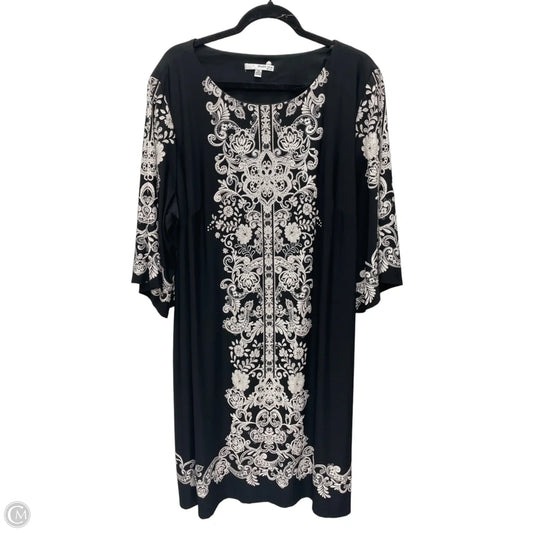 Dress Casual Midi By Studio 1 In Floral Print, Size: 3x
