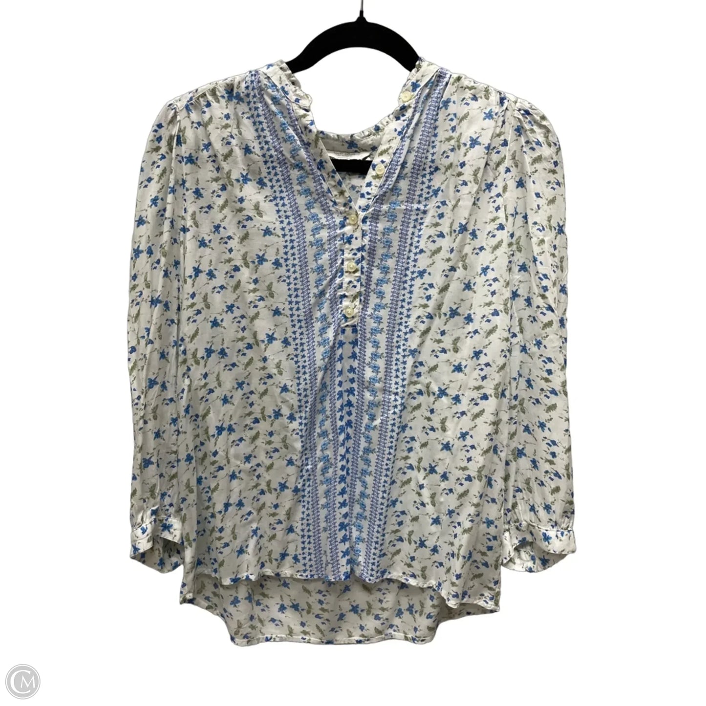 Top Short Sleeve By Clothes Mentor In Floral Print, Size: M
