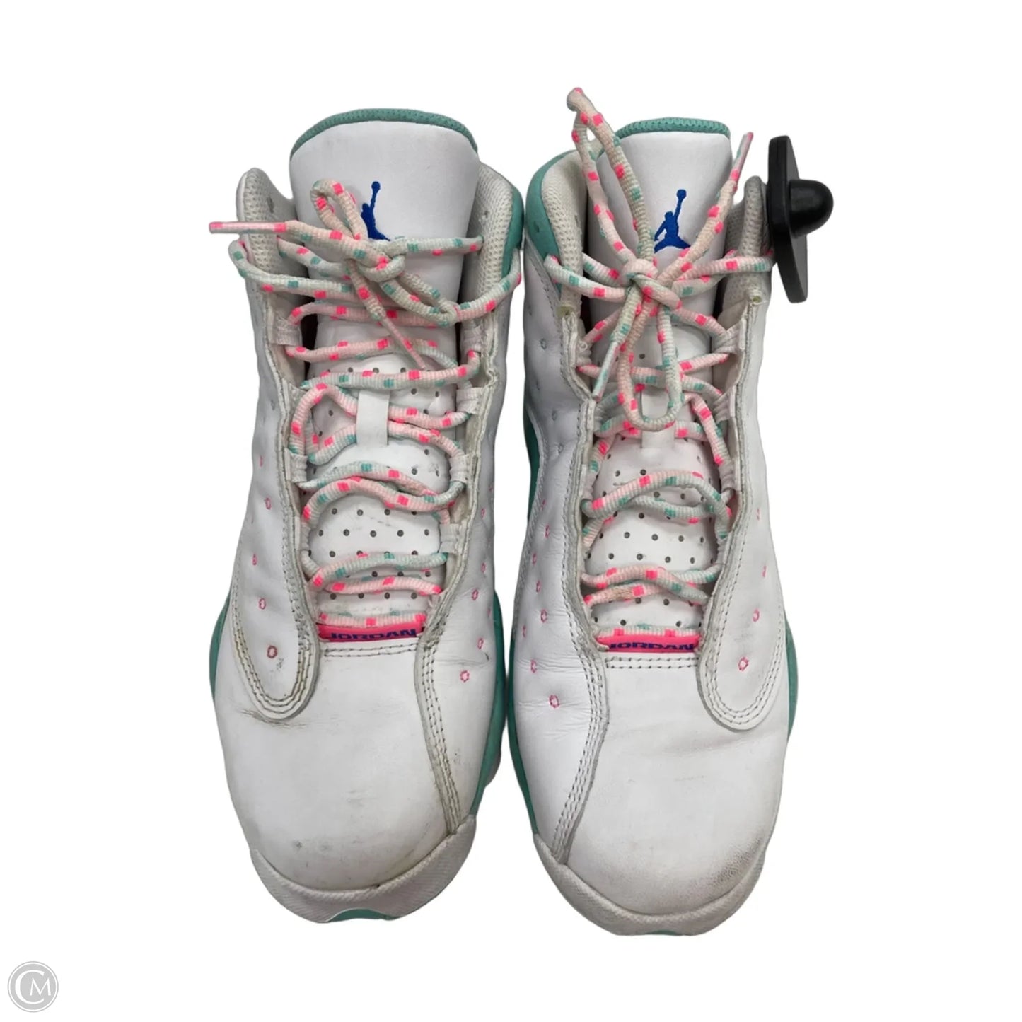 Shoes Luxury Designer By Jordan In White, Size: 8.5