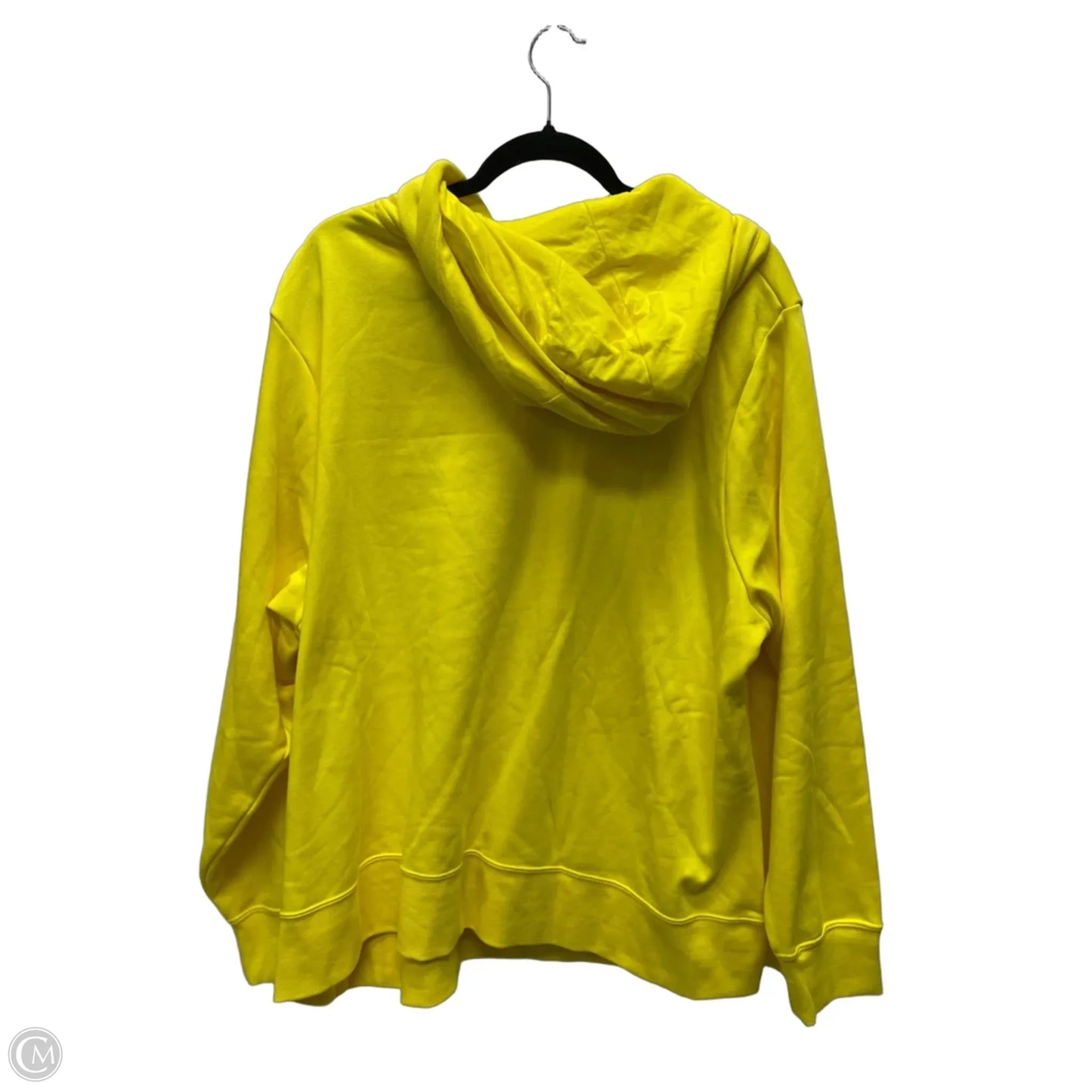 Sweatshirt Hoodie By Nike Apparel In Yellow, Size: 3x