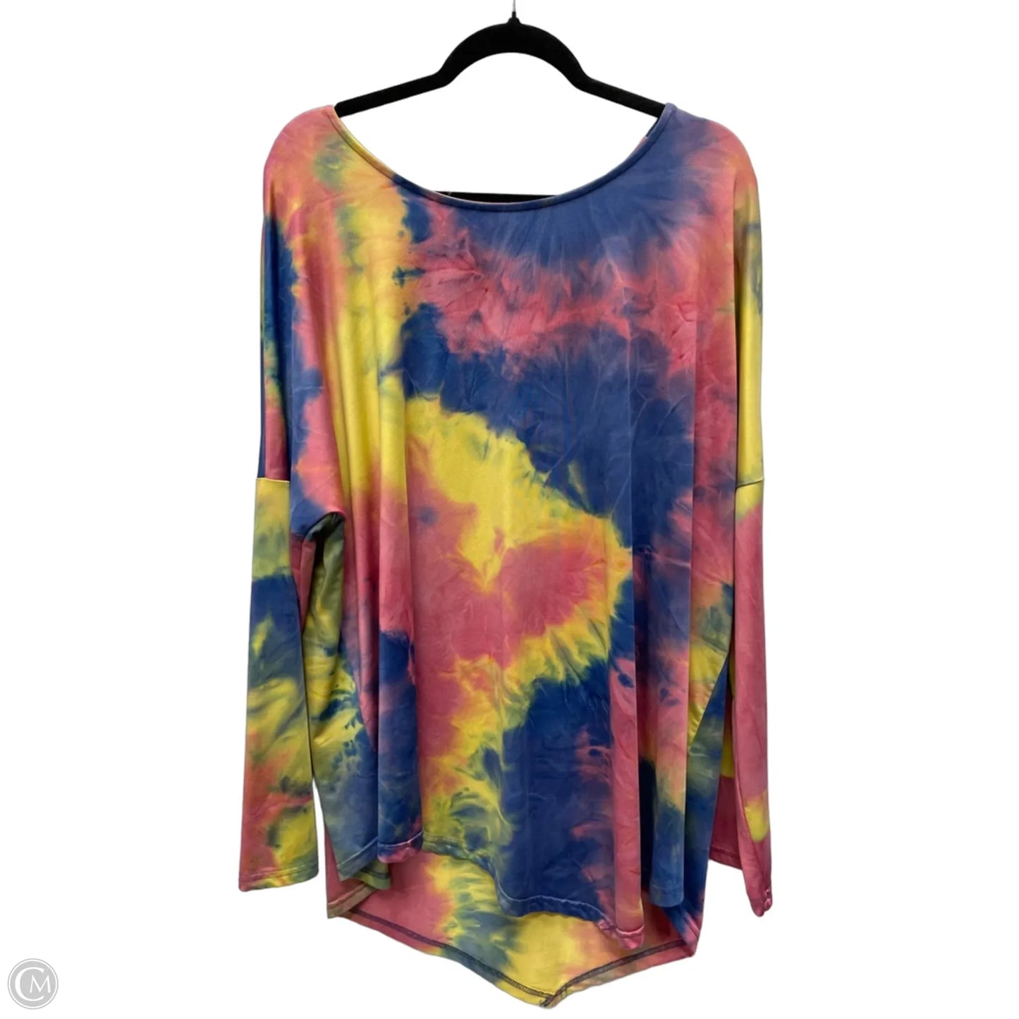 Top Long Sleeve By Umgee In Tie Dye Print, Size: Xl