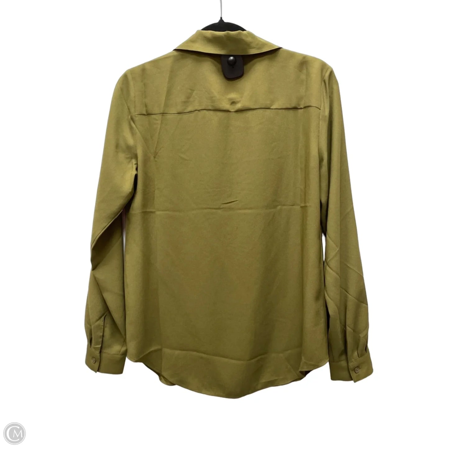 Blouse Long Sleeve By Ann Taylor In Green, Size: S