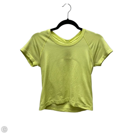 Athletic Top Short Sleeve By Lululemon In Green, Size: S