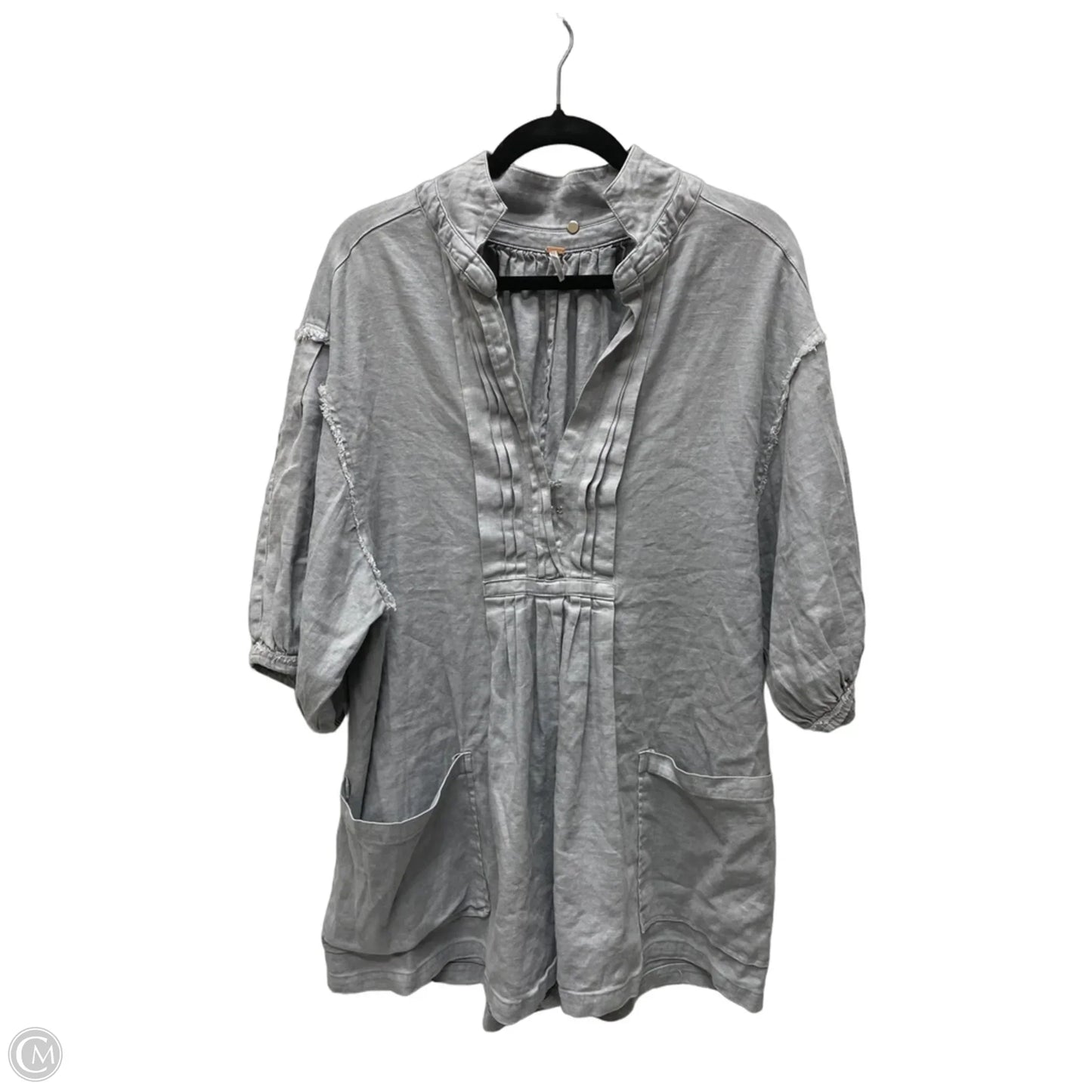 Romper By Free People In Grey Denim, Size: Xs