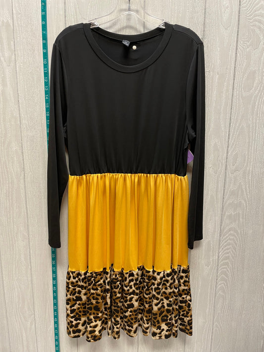 Animal Print Dress Casual Short Shein, Size 1x