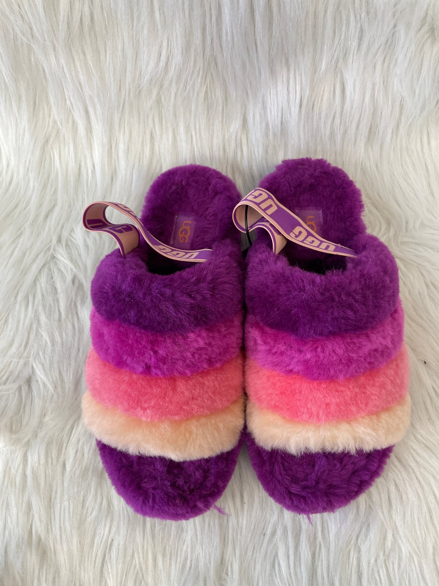 Pink & Purple Sandals Designer Ugg, Size 7
