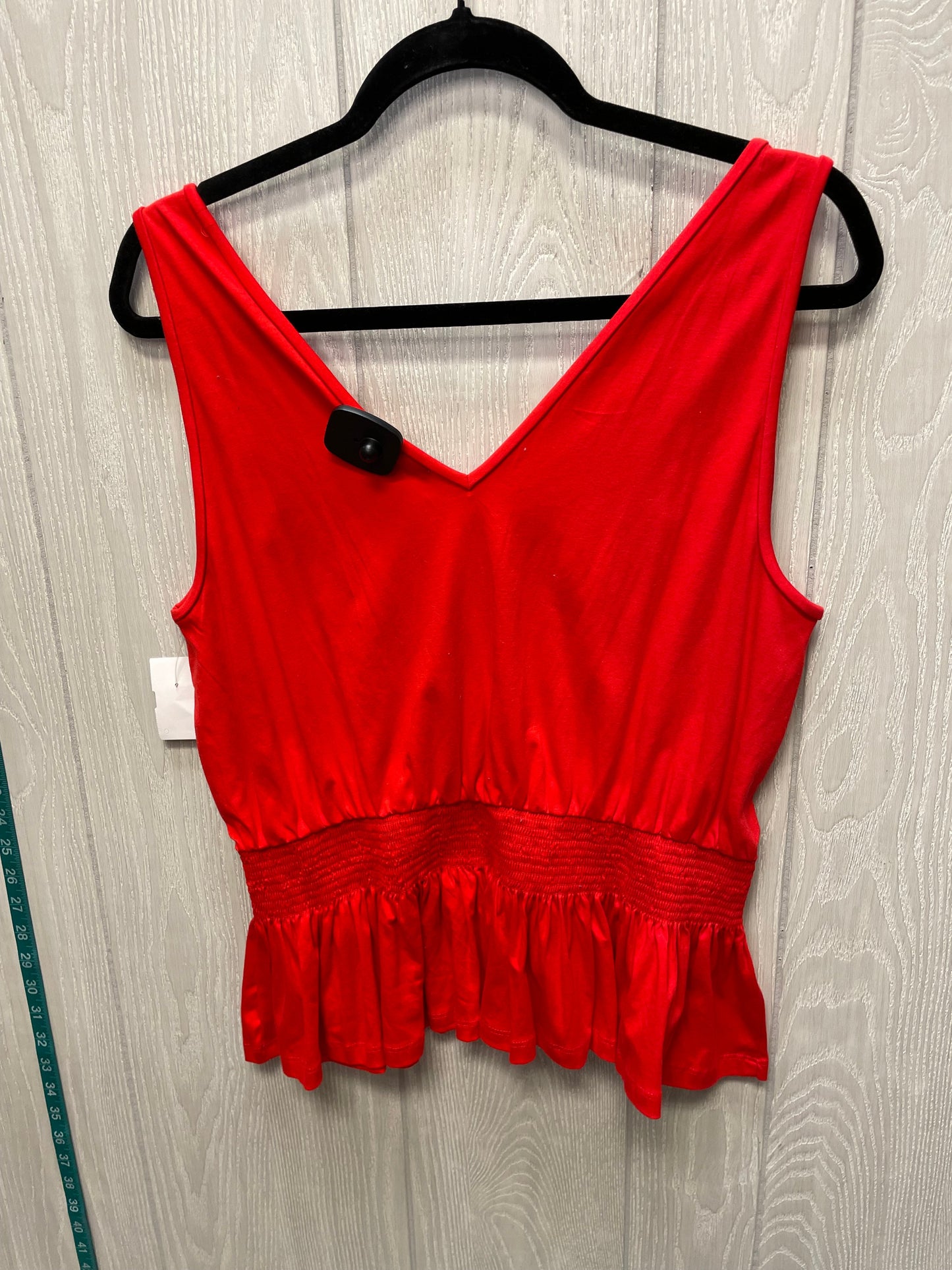 Top Sleeveless By Ann Taylor In Red, Size: M