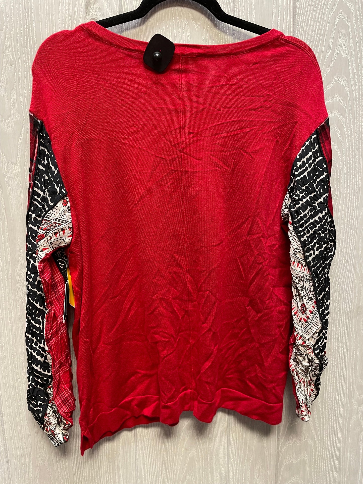 Sweater By John Mark In Black & Red, Size: S