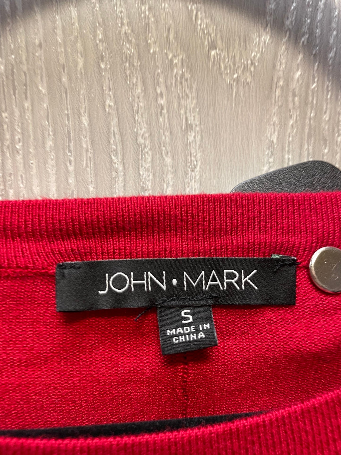 Sweater By John Mark In Black & Red, Size: S