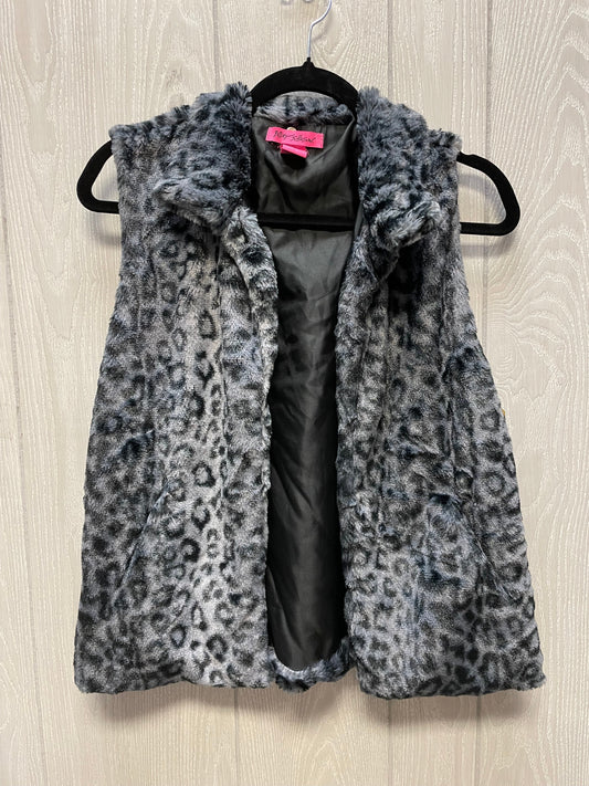 Vest Faux Fur & Sherpa By Betsey Johnson In Animal Print, Size: M